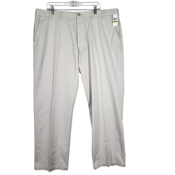 Izod Other - IZOD NWT Mens 44x30 SportFlex Ivory Big Tall Stretch Chino Pants Performance